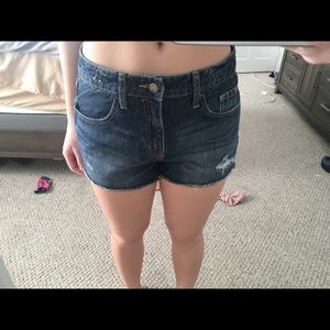Dark denim Jean shorts